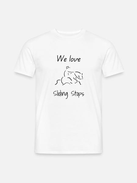 We love Sliding Stops - Men's T-Shirt - white