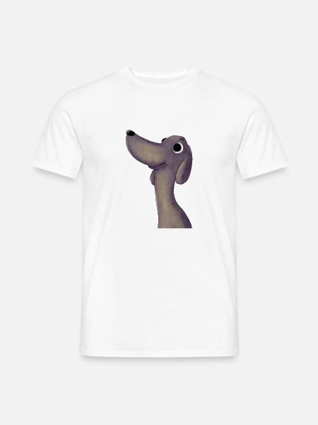 Funny dog - Men's T-Shirt - white