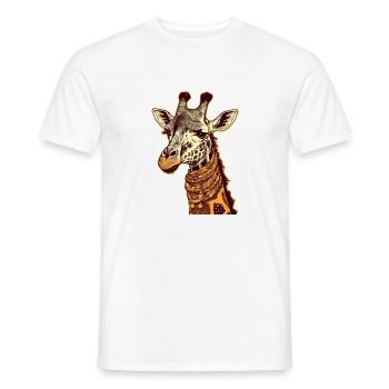 Lydia die Giraffe - Männer T-Shirt - Weiß - Vorne - AI Model Male 178 dark (178cm)
