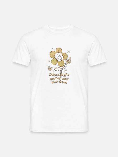 DancingFlower - Männer T-Shirt - Weiß