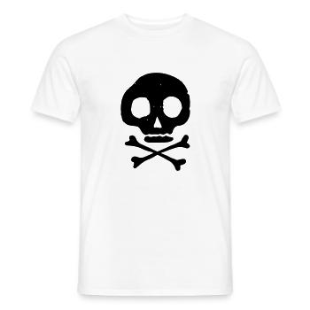 Schädel & Knochen - Männer T-Shirt - Weiß - Vorne - AI Model Male 178 dark (178cm)