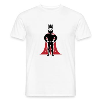 König - Männer T-Shirt - Weiß - Vorne - AI Model Male 178 dark (178cm)