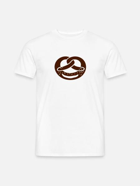 Brezel Wiesn - Männer T-Shirt - Weiß