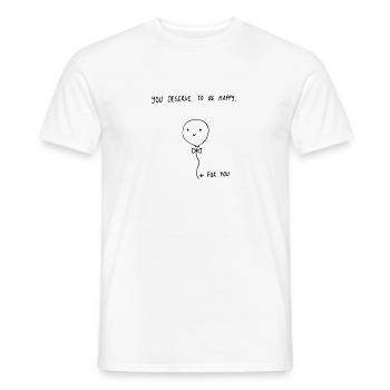 Partenaire d'amitié - T-shirt homme - blanc - Devant - AI Model Male 178 dark (178cm)