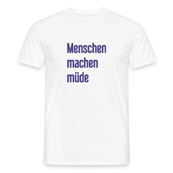Les gens vous fatiguent - Drôle de dicton - T-shirt homme - blanc - Devant - AI Model Male 178 dark (178cm)