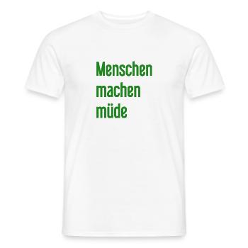 Les gens vous fatiguent - Drôle de dicton - T-shirt homme - blanc - Devant - AI Model Male 178 dark (178cm)