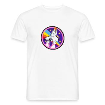 ROCKET - Men's T-Shirt - white - Front - AI Model Male 178 dark (178cm)