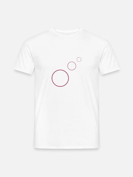 Kreis, rund, Elipse, Kreise, vektor, runder Kreis - Männer T-Shirt - Weiß