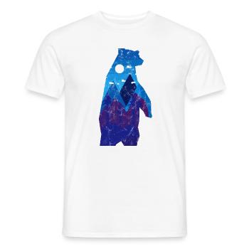 Baer Natur Wald Abstrakt Vintage - Männer T-Shirt - Weiß - Vorne - AI Model Male 178 dark (178cm)