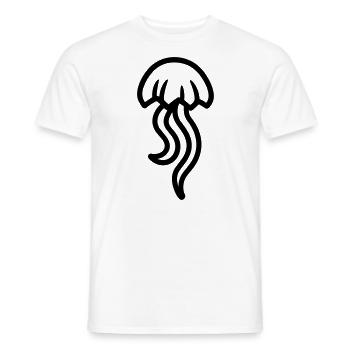 Jellyfish - Men's T-Shirt - white - Front - AI Model Male 178 dark (178cm)
