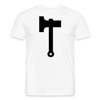 Axt - Männer T-Shirt - Weiß - Vorne - AI Model Male 178 dark (178cm)
