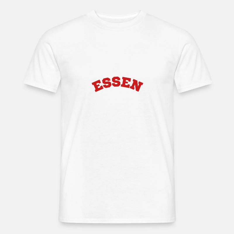 Essen - Männer T-Shirt - Weiß