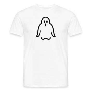 Ghost - Men's T-Shirt - white - Front - AI Model Male 178 dark (178cm)