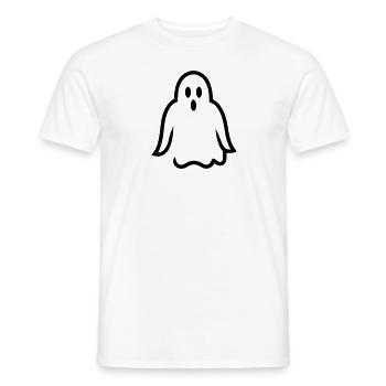 Ghost - Men's T-Shirt - white - Front - AI Model Male 178 dark (178cm)