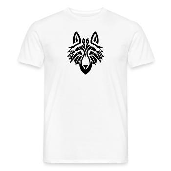 Loup - T-shirt homme - blanc - Devant - AI Model Male 178 dark (178cm)