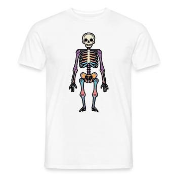 Squelette Drôle Halloween Drôle - T-shirt homme - blanc - Devant - AI Model Male 178 dark (178cm)