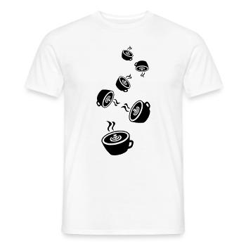 Coffee Icon - Men's T-Shirt - white - Front - AI Model Male 178 dark (178cm)