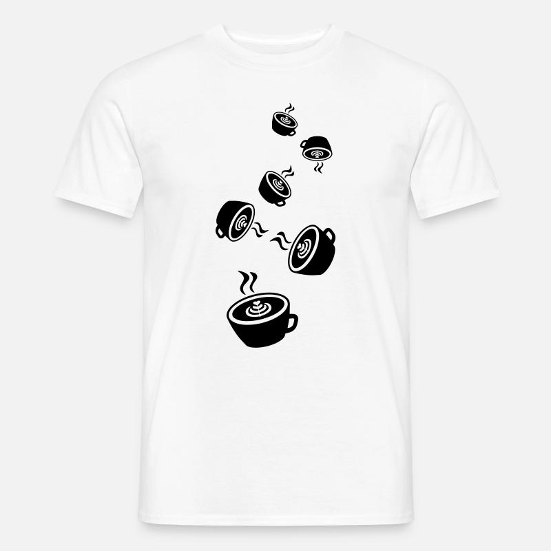 Kaffee Icon - Männer T-Shirt - Weiß
