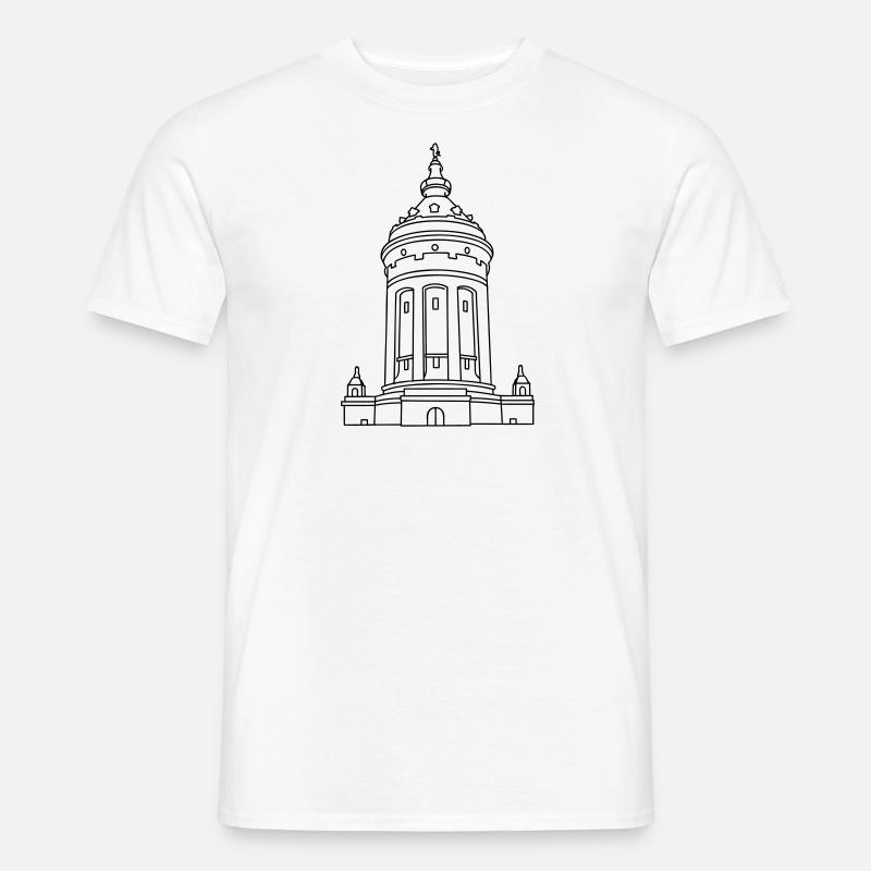 Wasserturm Mannheim - Männer T-Shirt - undefined