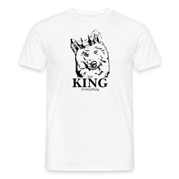 Samoyède Roi de tout Chiens Chien Wilsigns - T-shirt homme - blanc - Devant - AI Model Male 178 dark (178cm)