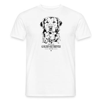 Golden Retriever Mom Hunde Hund Wilsigns - Männer T-Shirt - Weiß - Vorne - AI Model Male 178 dark (178cm)