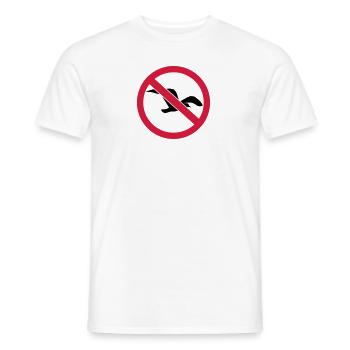 Goéland mouette - T-shirt homme - blanc - Devant - AI Model Male 178 dark (178cm)