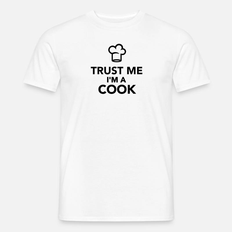 Koch - Männer T-Shirt - Weiß