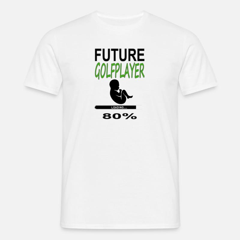 future golf player 80% gift - Men's T-Shirt - white