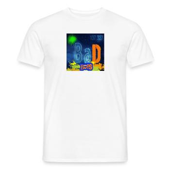 BAD BOYS - Men's T-Shirt - white - Front - AI Model Male 178 dark (178cm)