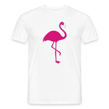 Flamingo pink Sommer Sonne Strand - Männer T-Shirt - Weiß - Vorne - AI Model Male 178 dark (178cm)