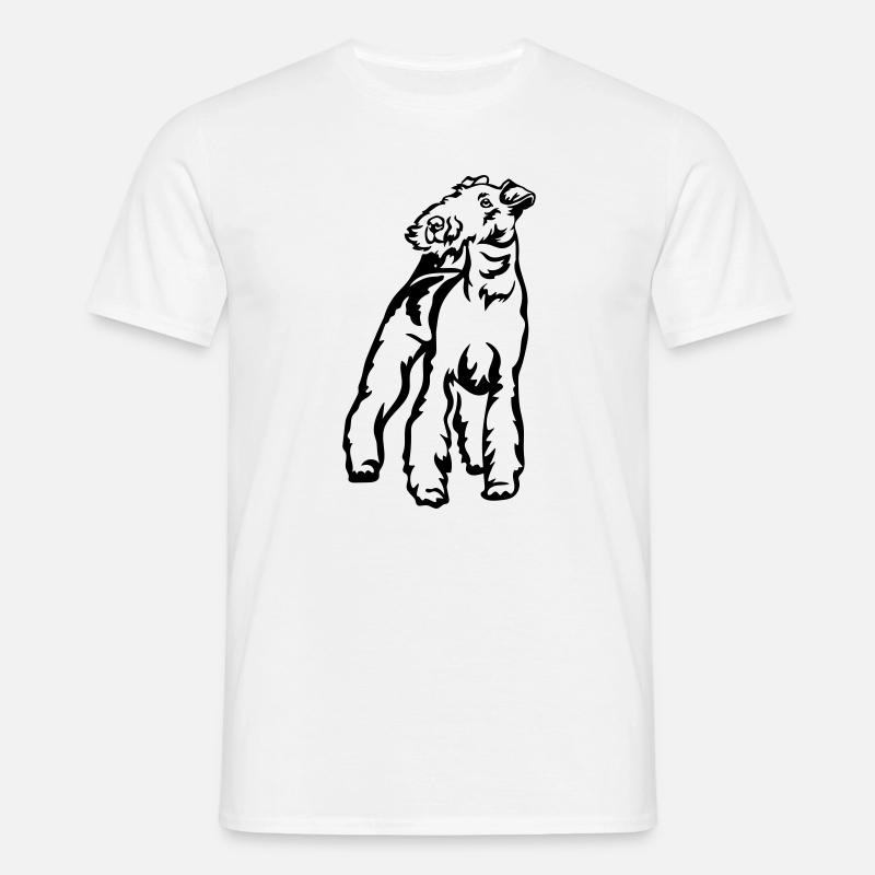 Foxterrier - Männer T-Shirt - Weiß