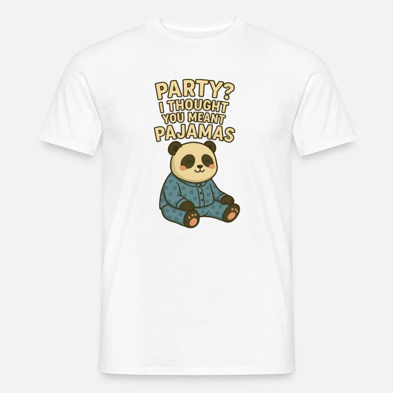 Partei? Ich dachte, du meintest einen Pyjama - Männer T-Shirt - Weiß