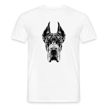 Great Dane Hatz Male Saupacker Great Dane - Men's T-Shirt - white - Front - AI Model Male 178 dark (178cm)