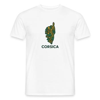 Corsica Immortelle - Men's T-Shirt - white - Front - AI Model Male 178 dark (178cm)
