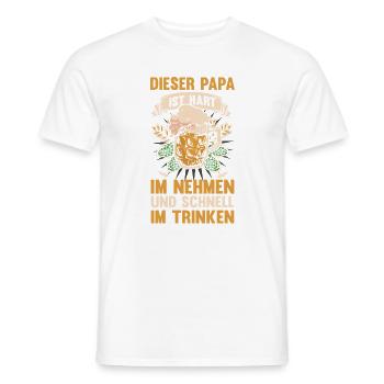 Bière, fête des pères, papa, papa - T-shirt homme - blanc - Devant - AI Model Male 178 dark (178cm)