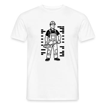 Mason - Men's T-Shirt - white - Front - AI Model Male 178 dark (178cm)