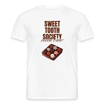 Sweet Tooth Society Cocoa Crew - Männer T-Shirt - Weiß - Vorne - AI Model Male 178 dark (178cm)