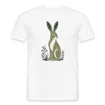 Celestial Hare Constellation Ears - Men's T-Shirt - white - Front - AI Model Male 178 dark (178cm)