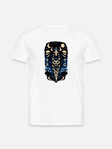 Nachtwald Wächter Sigil - Männer T-Shirt - Weiß