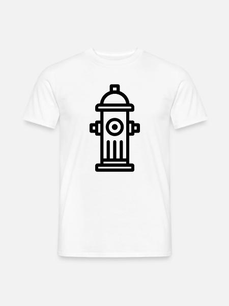 Hydrant - Männer T-Shirt - Weiß