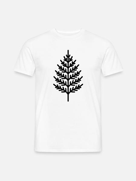 Farn - Männer T-Shirt - Weiß