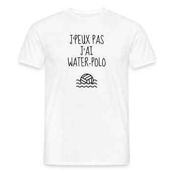 Water Polo / Waterpolo / Water-Polo / Wasserball - Men's T-Shirt - white - Front - AI Model Male 178 dark (178cm)