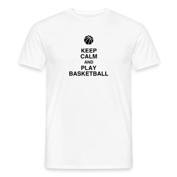 Basketball - Basket ball - Basket-ball - Baskette - Männer T-Shirt - Weiß - Vorne - AI Model Male 178 dark (178cm)