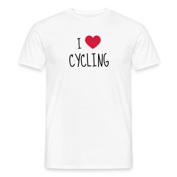 Cyclisme / Cycliste / Vélo / VTT / BMX - T-shirt homme - blanc - Devant - AI Model Male 178 dark (178cm)