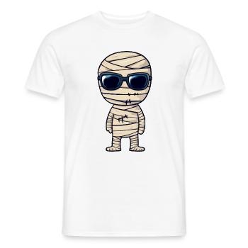 Momie Halloween Cool - T-shirt homme - blanc - Devant - AI Model Male 178 dark (178cm)