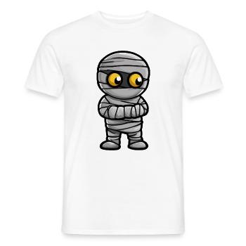 Mumie Halloween Cartoon - Männer T-Shirt - Weiß - Vorne - AI Model Male 178 dark (178cm)