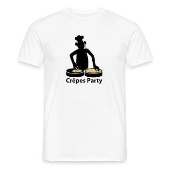 crepes party - Männer T-Shirt - Weiß - Vorne - AI Model Male 178 dark (178cm)