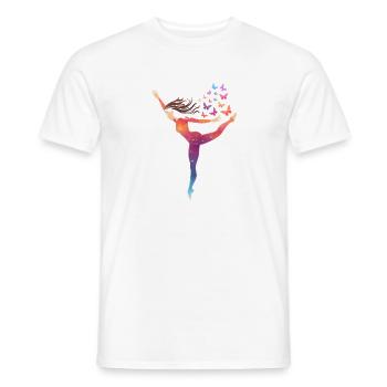 Gymnastics Gift Ladies Girls - Men's T-Shirt - white - Front - AI Model Male 178 dark (178cm)