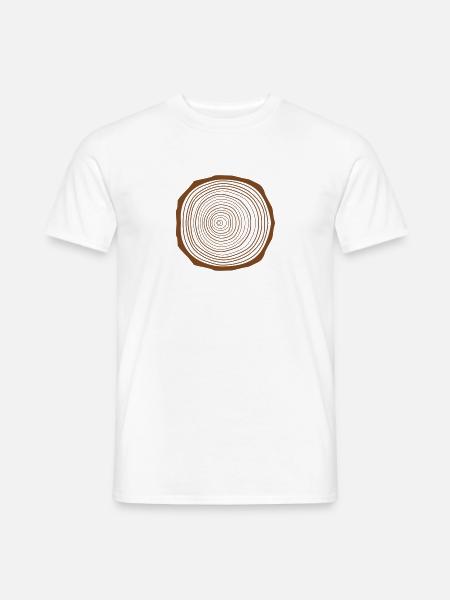 Tischler Logo - Männer T-Shirt - Weiß