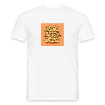 Feel Good – Retro Aesthetics - Men's T-Shirt - white - Front - AI Model Male 178 dark (178cm)